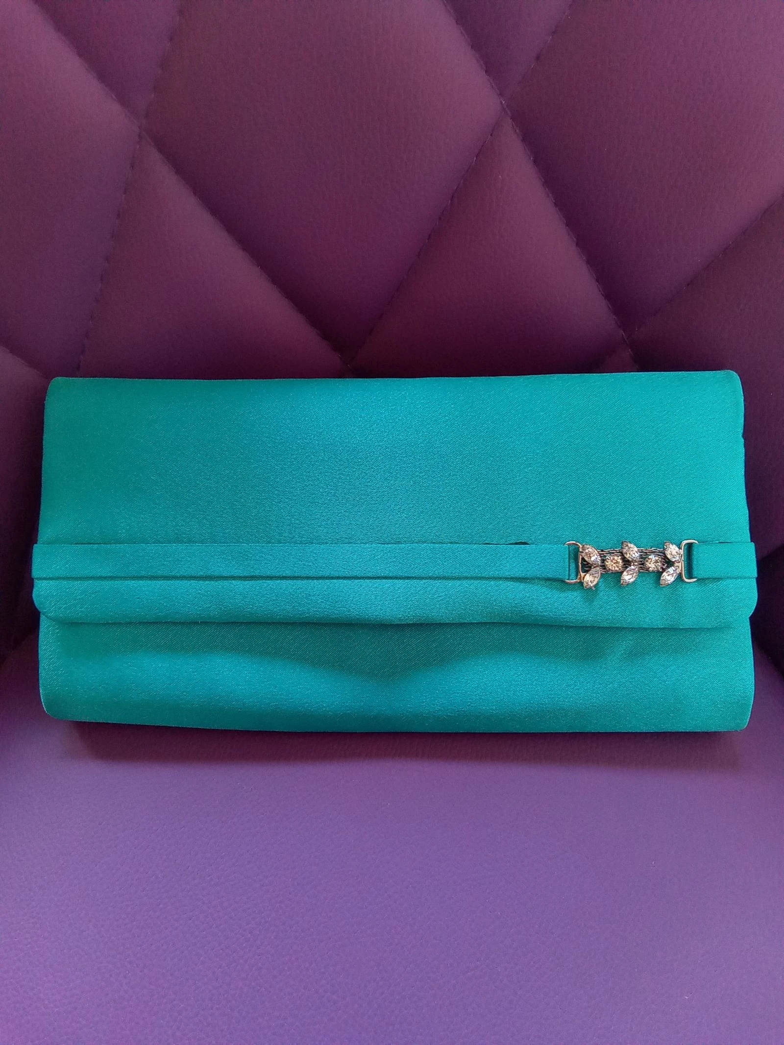 Bolso fiesta turquesa ( verde azulado)